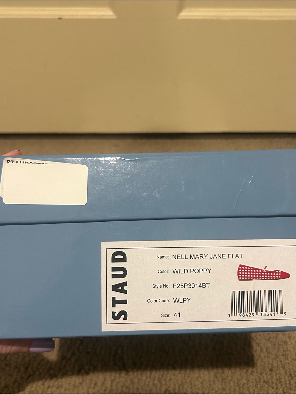 NWT Staud Nell Mary Jane Flats | Wild Poppy - Picture 12 of 12